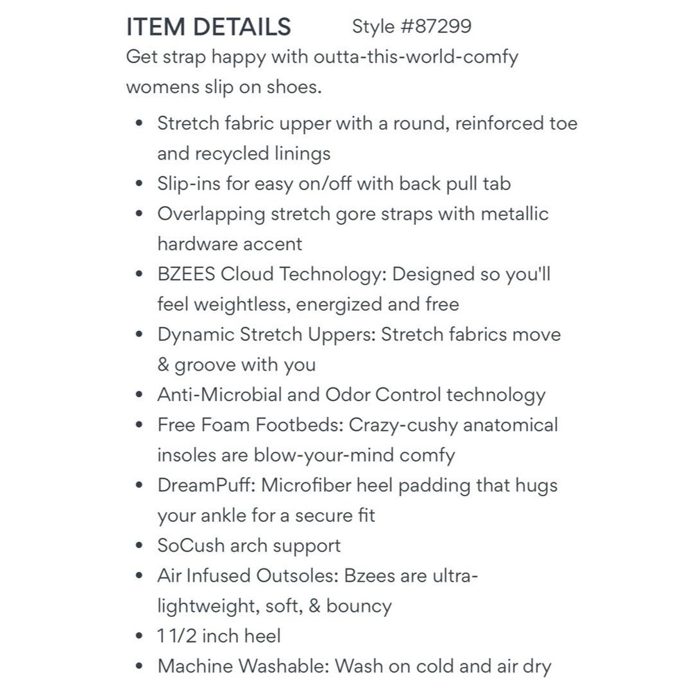 NIB Bzees Rosie 8M Comfort Slip On Shoes Flats Loafers Wine - Picture 10 of 12